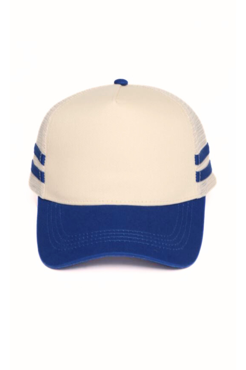 Retro Stripe Mesh Trucker Cap David And Young