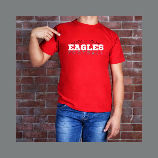 Eagles PHS Eagles Football Outline S/S Gilden 500