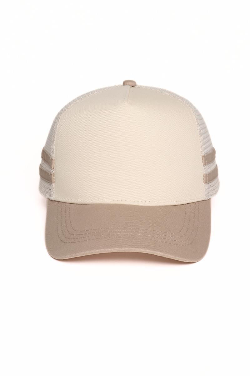 Retro Stripe Mesh Trucker Cap David And Young