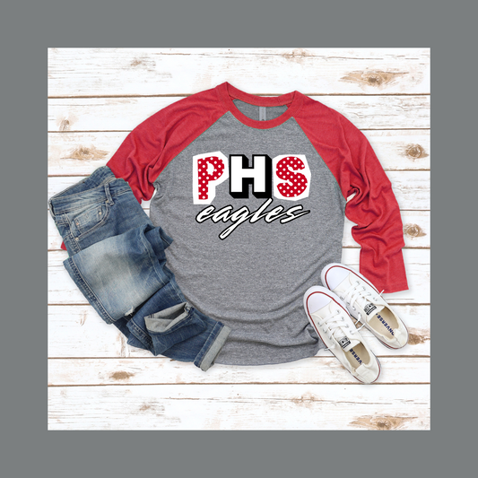 Eagles Next Level Raglan Polka Dot PHS