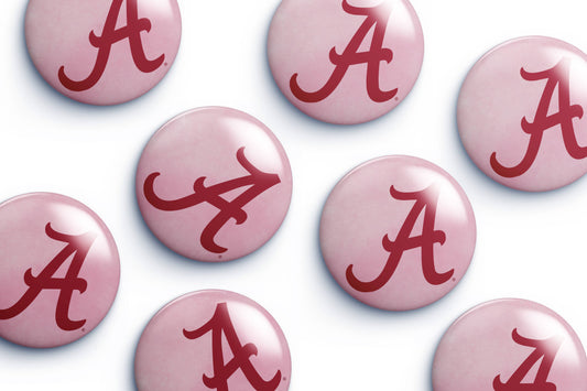 Alabama Pink Logo Button Cute As A Button