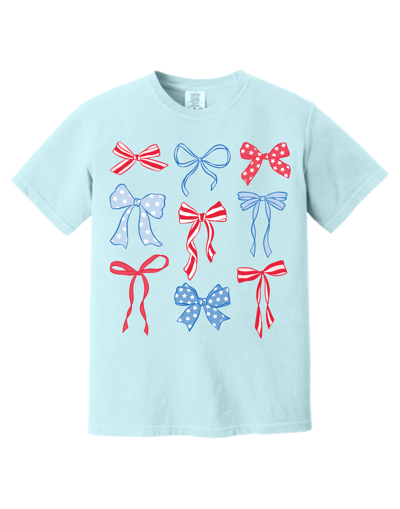 USA Bow Collage T-Shirt Gallery 334