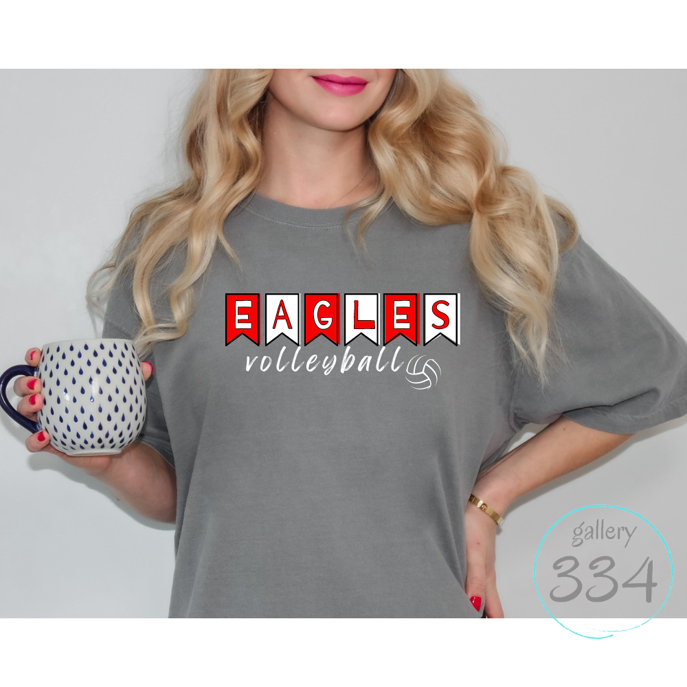 Banner Eagles Volleyball Comfort Colors S/S PHS Eagles