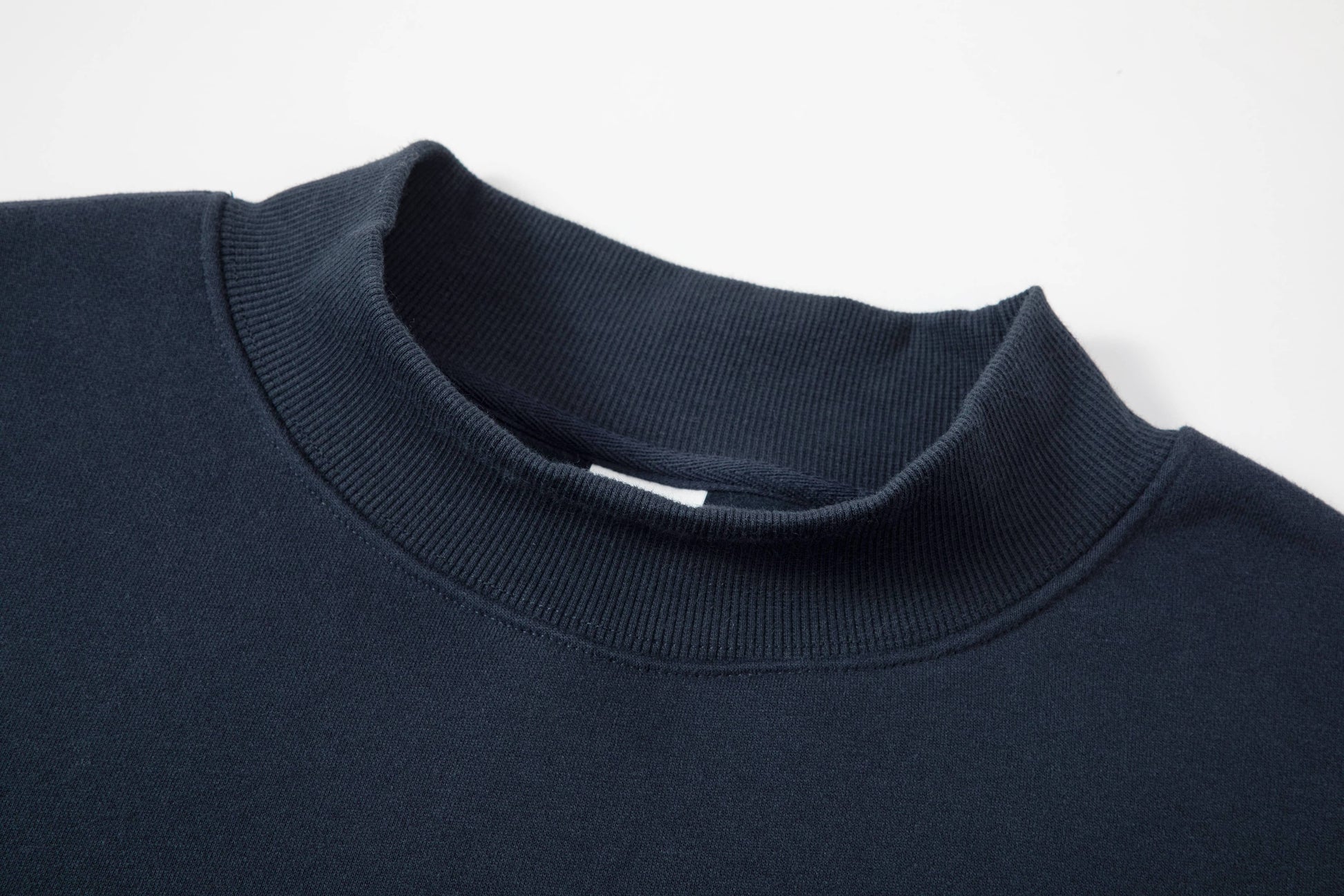 Varsity Old School Fleece Mockneck Sweatshirt Cotton Blend Rosa Clothing