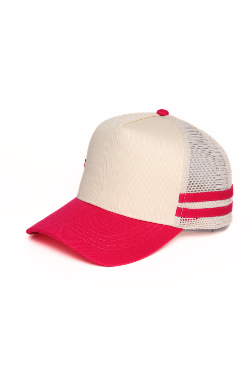 Retro Stripe Mesh Trucker Cap David And Young
