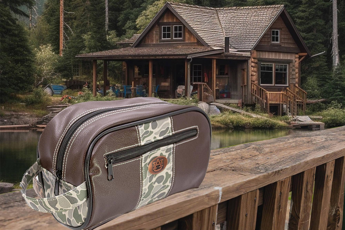 Auburn Tigers Men's Camo Dopp Kit.