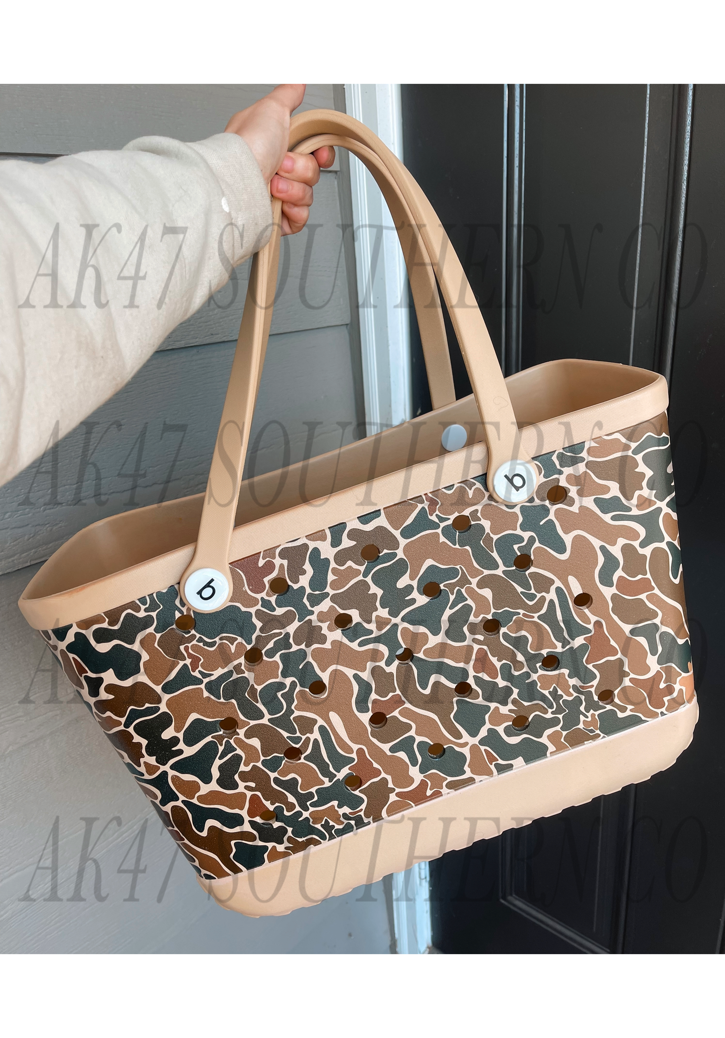 Retro Camo Beach Bag (read description!)