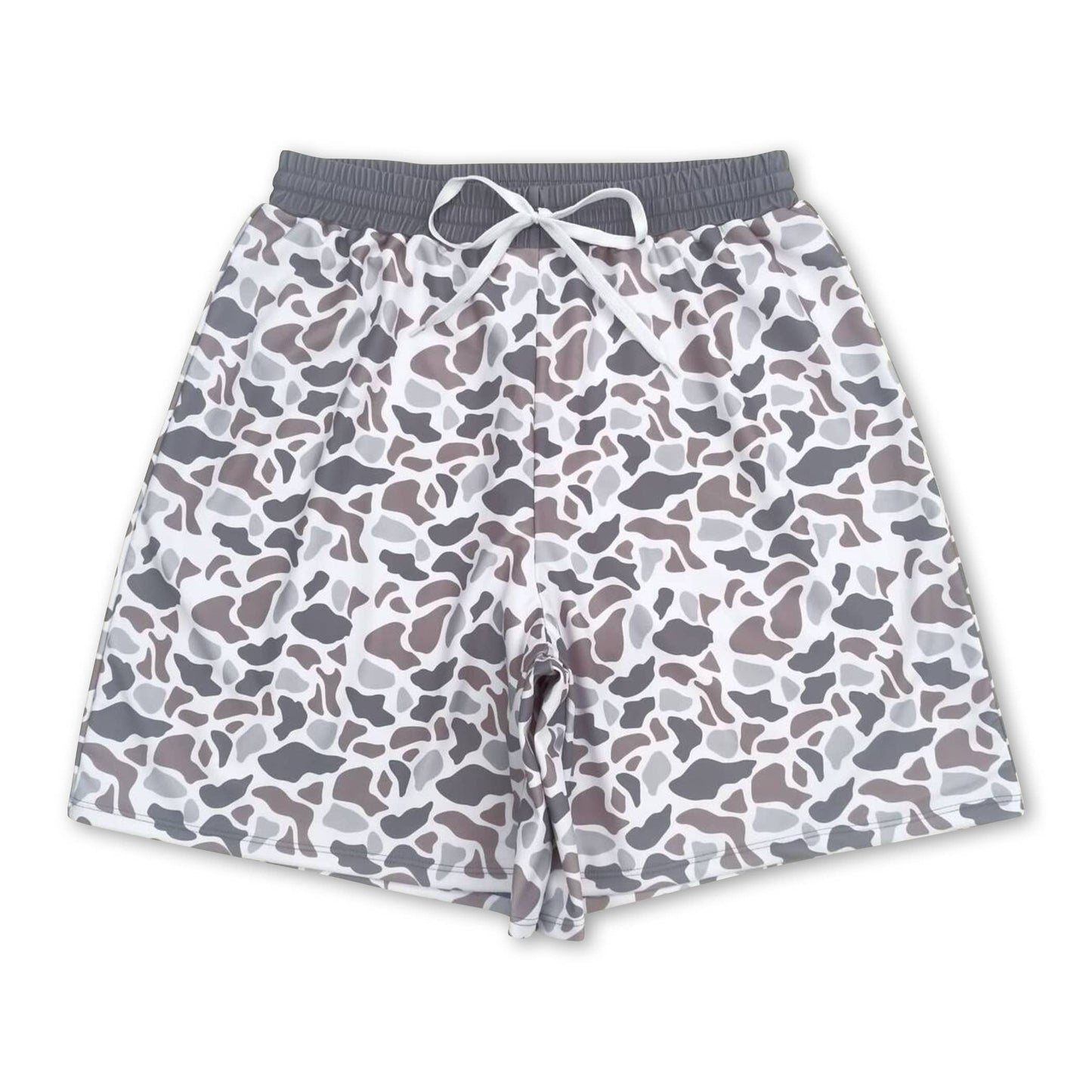 Multi color camo adult men swim trunks