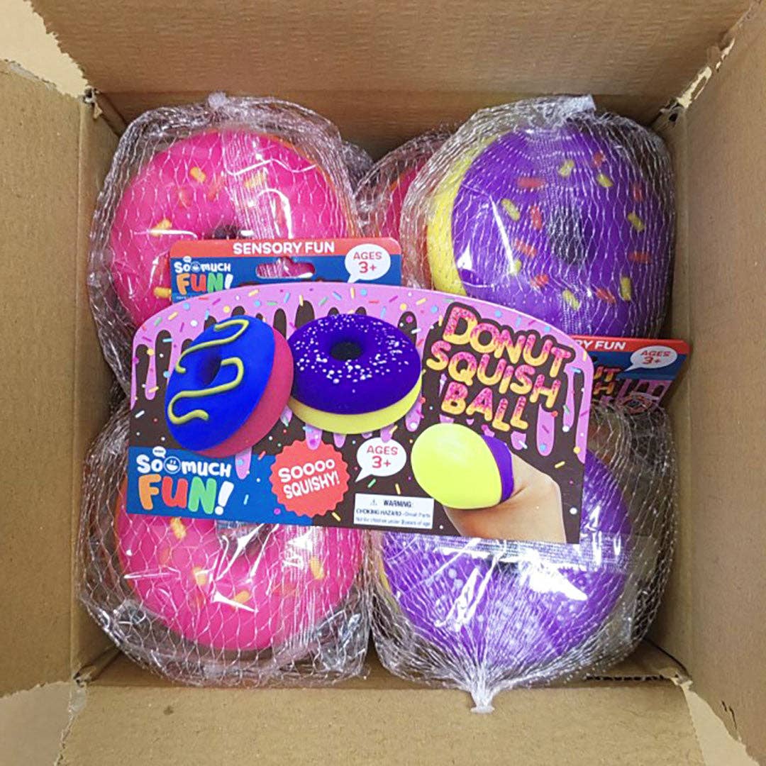So Much Fun! Donut Squish Ball Assortment - 12/Pack