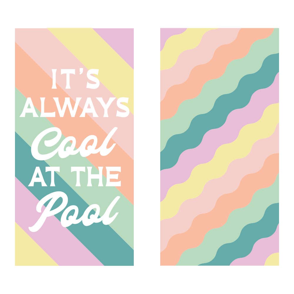 It's Always Cool At The Pool Quick Dry Towel Katydid