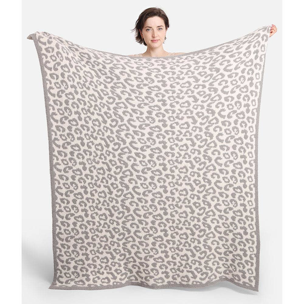 Leopard Patterned Reversible Throw Blanket Sensibling Corp.