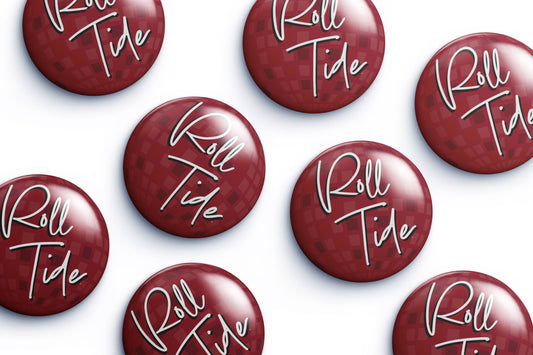 Alabama Roll Tide Disco Button Cute As A Button