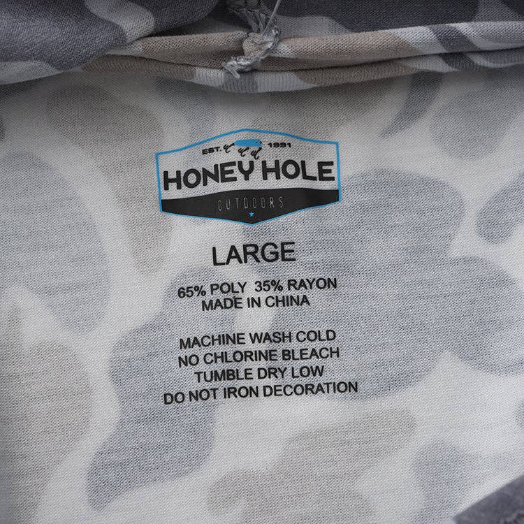 Drift Performance Hoodie - Smoke Camo Honey Hole Outdoors