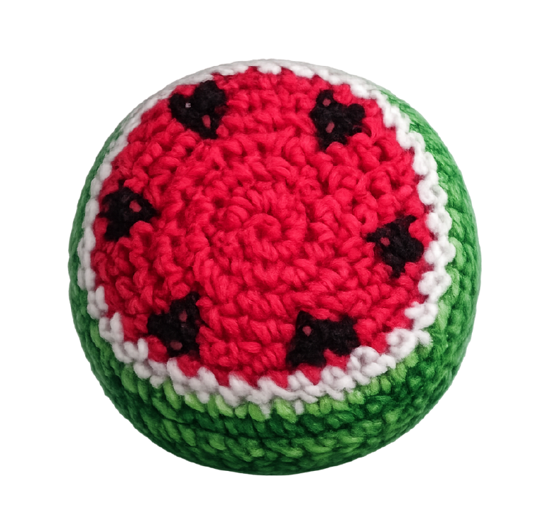 Extreme Retro Hand-Knitted Kick Pouch Footbag - 12/Display Novelty Brands