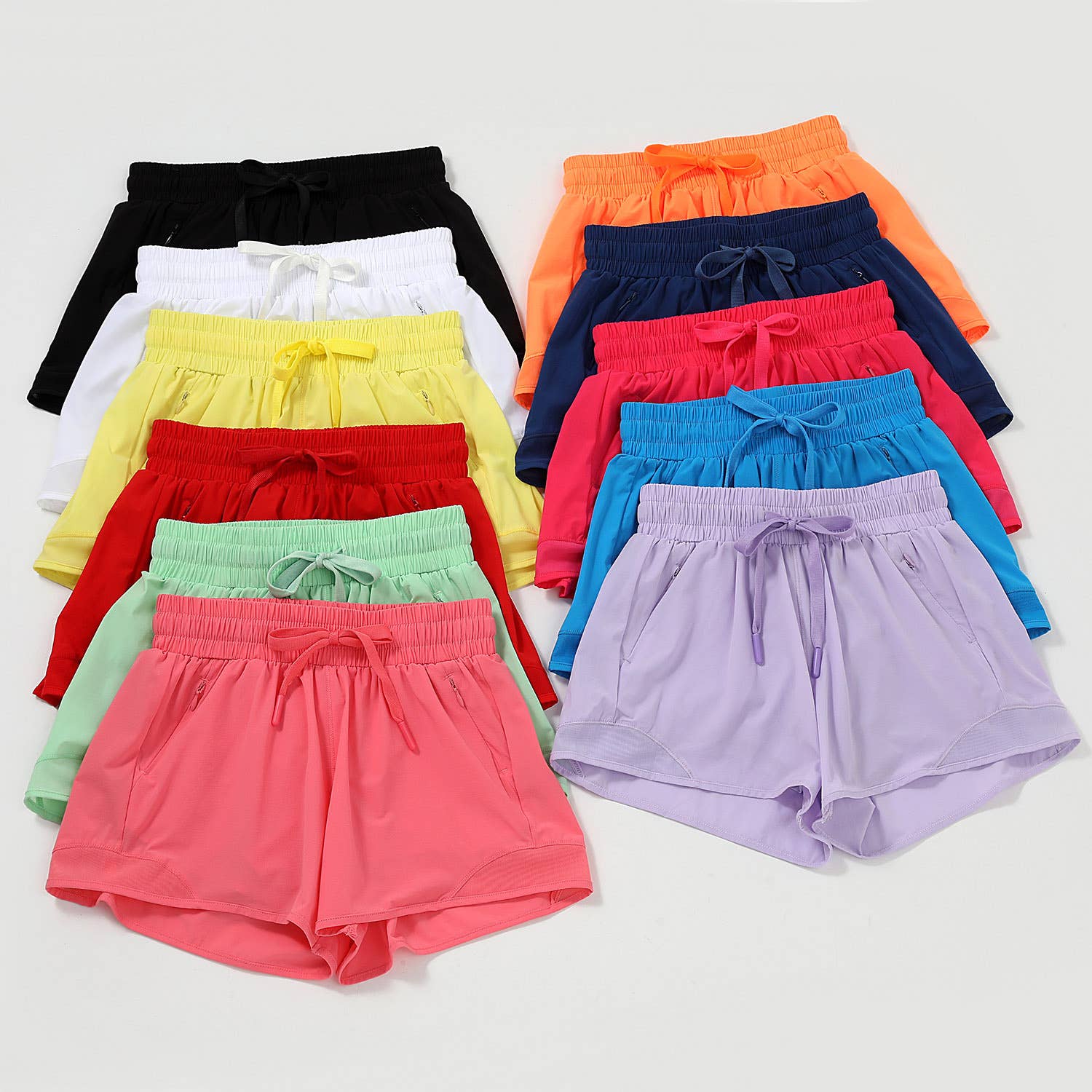 Athletic 2-In-1 Quick-Dry Gym Shorts With Lining HIDDENBRAND
