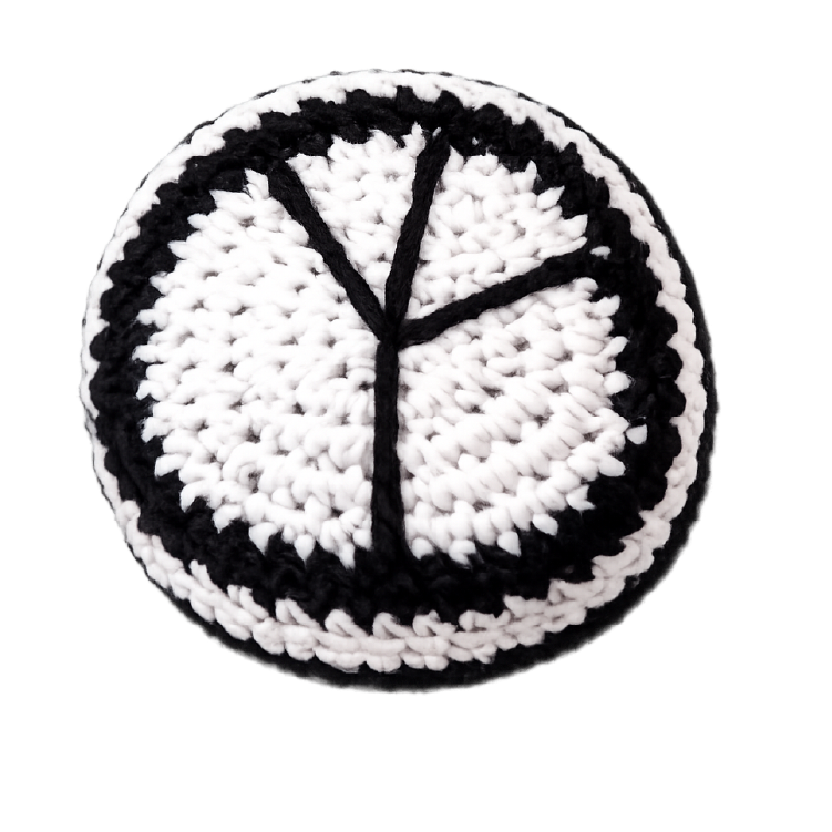 Extreme Retro Hand-Knitted Kick Pouch Footbag - 12/Display Novelty Brands