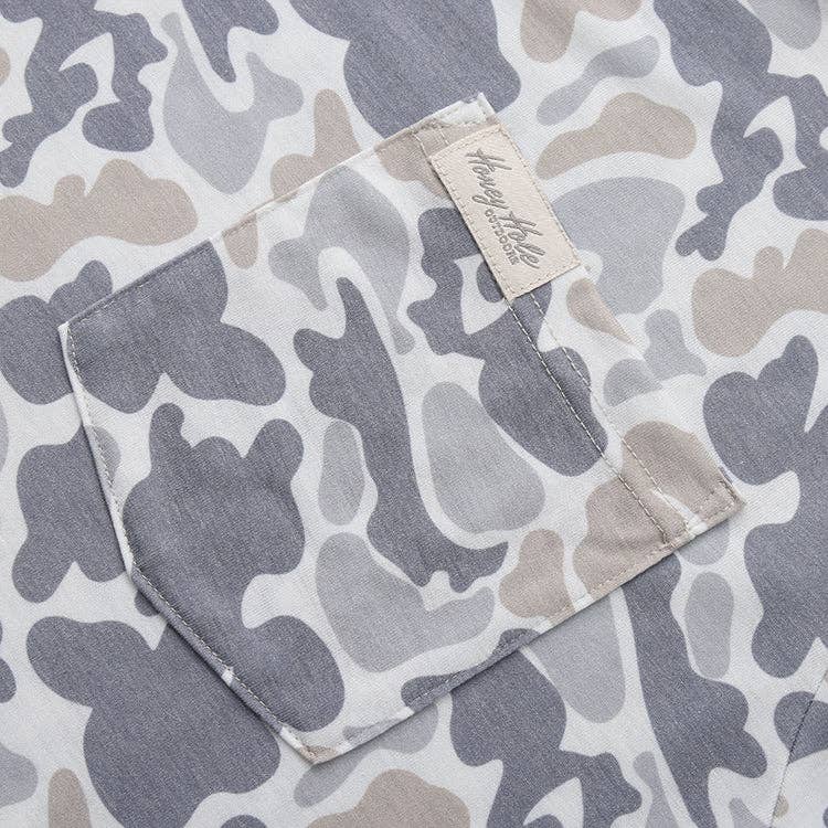Drift Performance Hoodie - Smoke Camo Honey Hole Outdoors