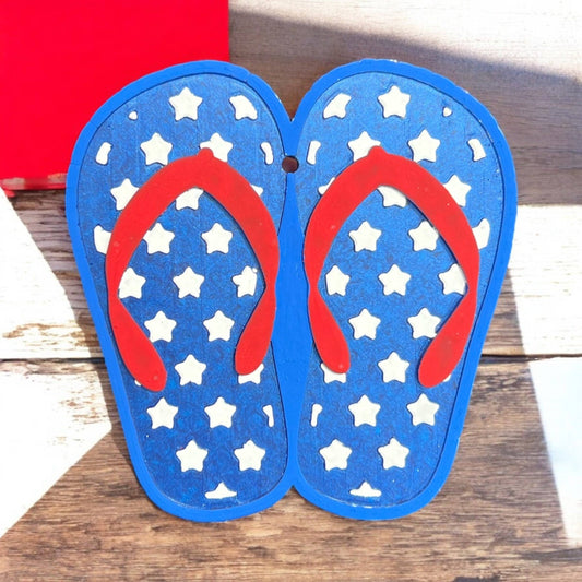Star Spangled Flip Flop Freshie