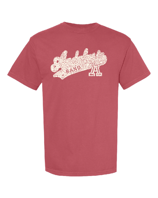 Andalusia Bulldogs Band Tee - Crimson