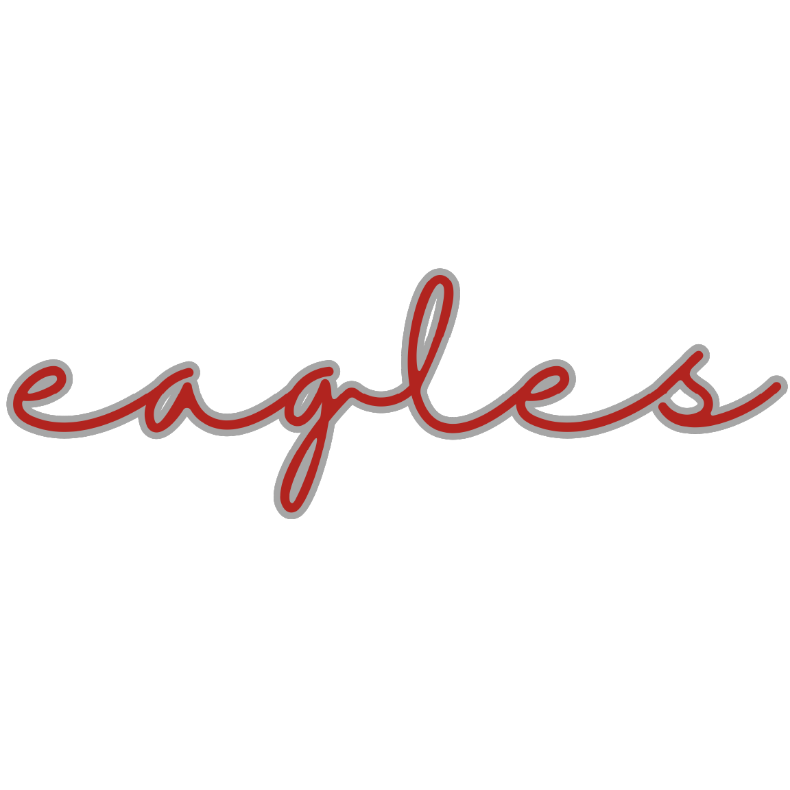PH Rd/Gray Script Eagles Design Gallery 334