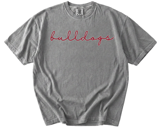 Andalusia Bulldogs Script T-Shirt Grey Gallery 334