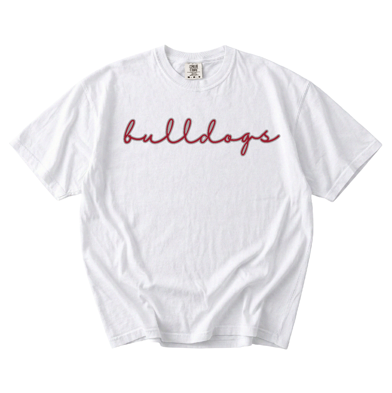 Andalusia Bulldogs Script T-Shirt White Gallery 334
