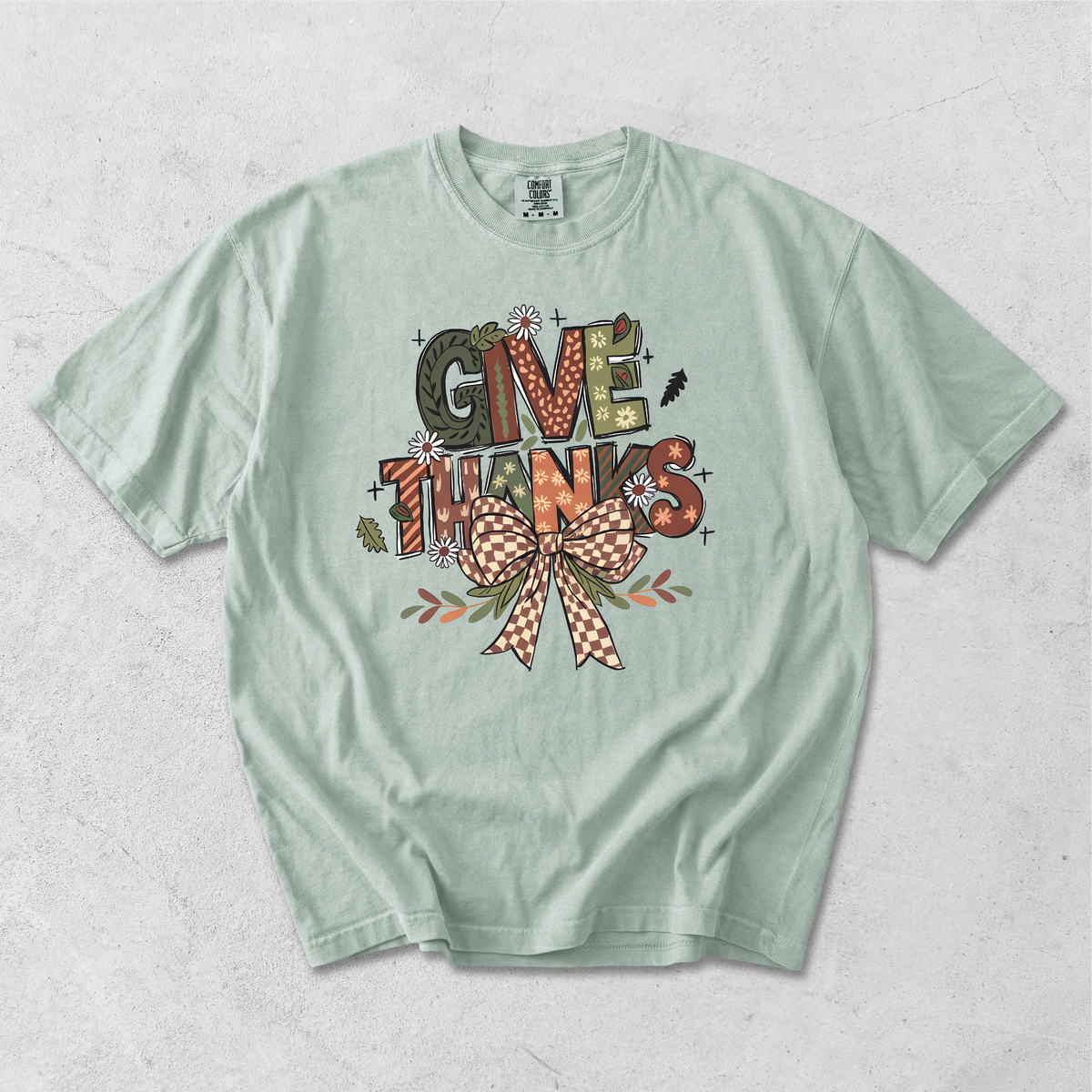 Give Thanks - Comfort Colors 1717 Short Sleeve T-Shirt Gallery 334