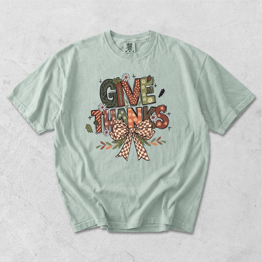 Give Thanks - Comfort Colors 1717 Short Sleeve T-Shirt Gallery 334