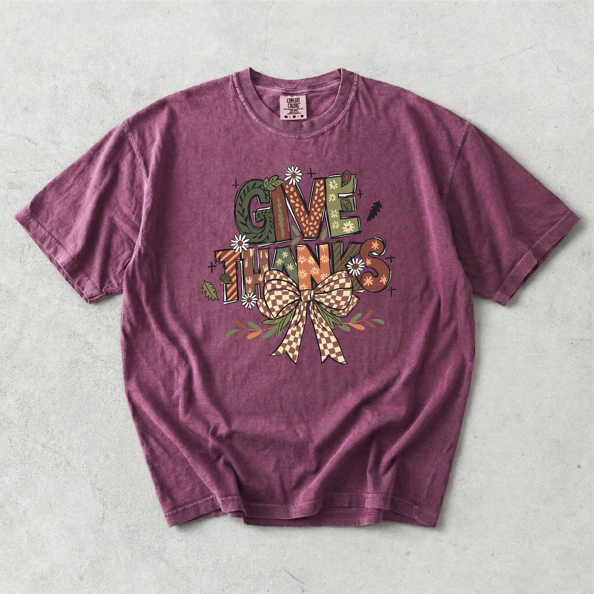 Give Thanks - Comfort Colors 1717 Short Sleeve T-Shirt Gallery 334