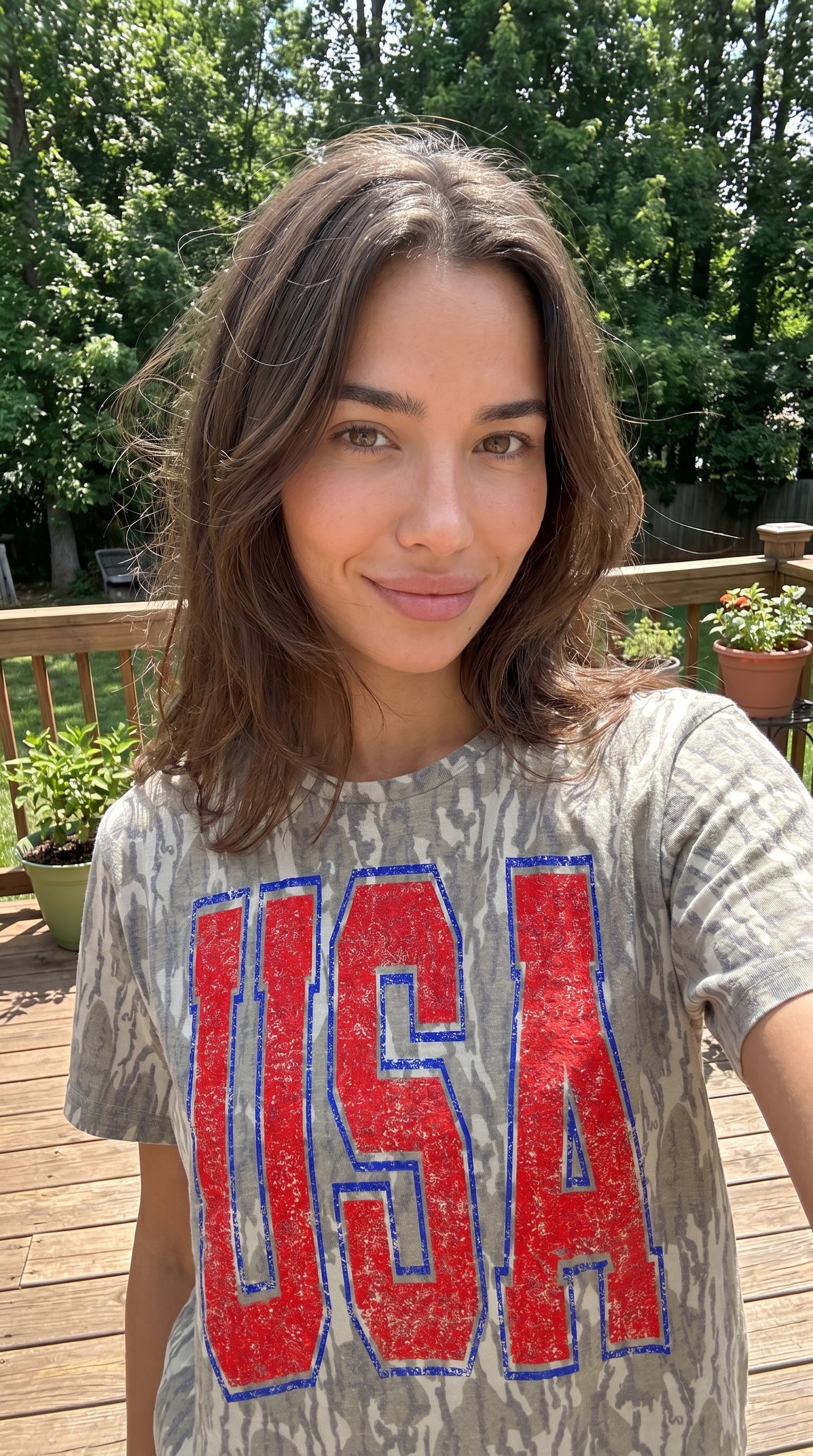 USA Patriotic - Washed Out Bottomland Camo Tshirt Gallery 334