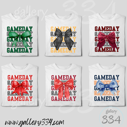 Gameday Bow Comfort Colors Shirt