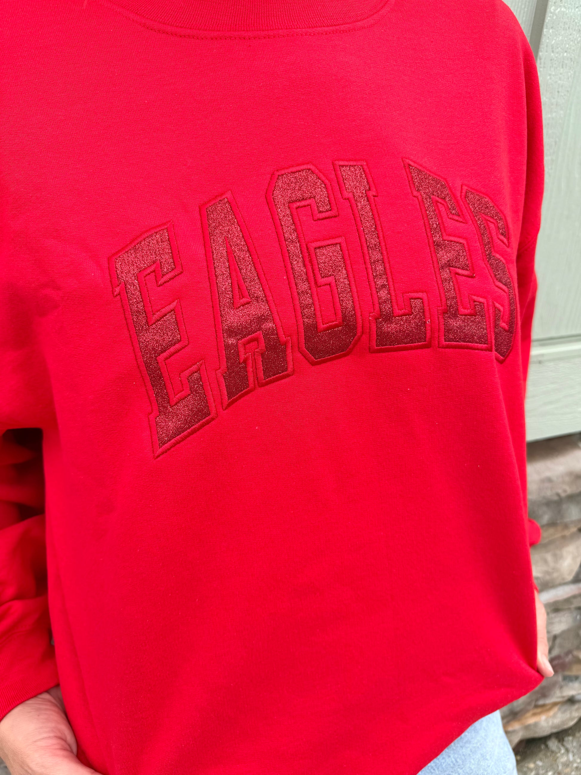 Monochromatic Glitter Spirit Sweatshirt Gallery 334