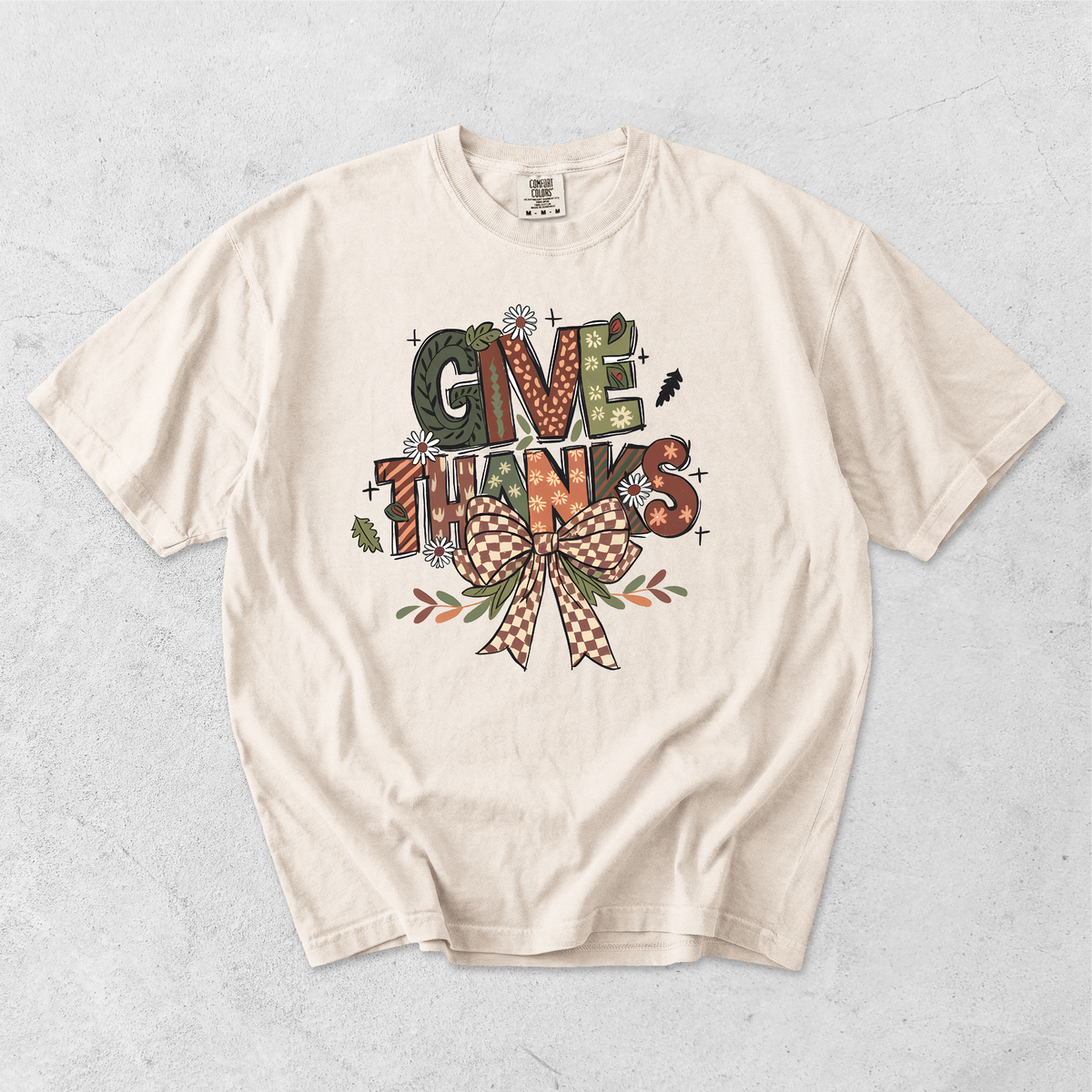 Give Thanks - Comfort Colors 1717 Short Sleeve T-Shirt Gallery 334