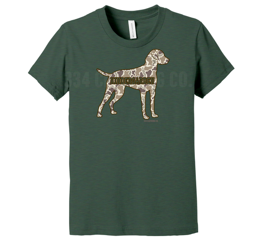 Old School Camo Dog Kindergarten T-Shirt