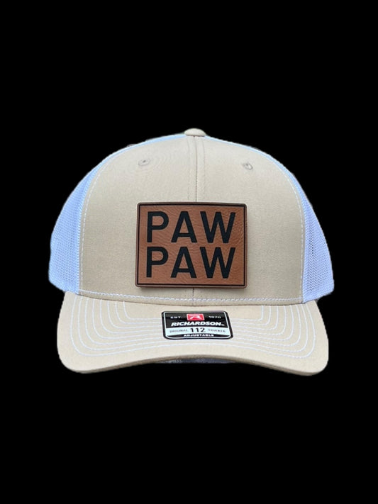 PawPaw Rawhide Leatherette Patch Hat Richardson 112