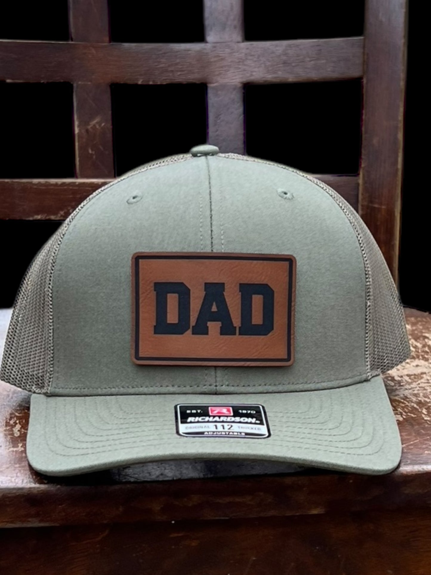 Dad Rawhide Leatherette Patch Hat Richardson 112