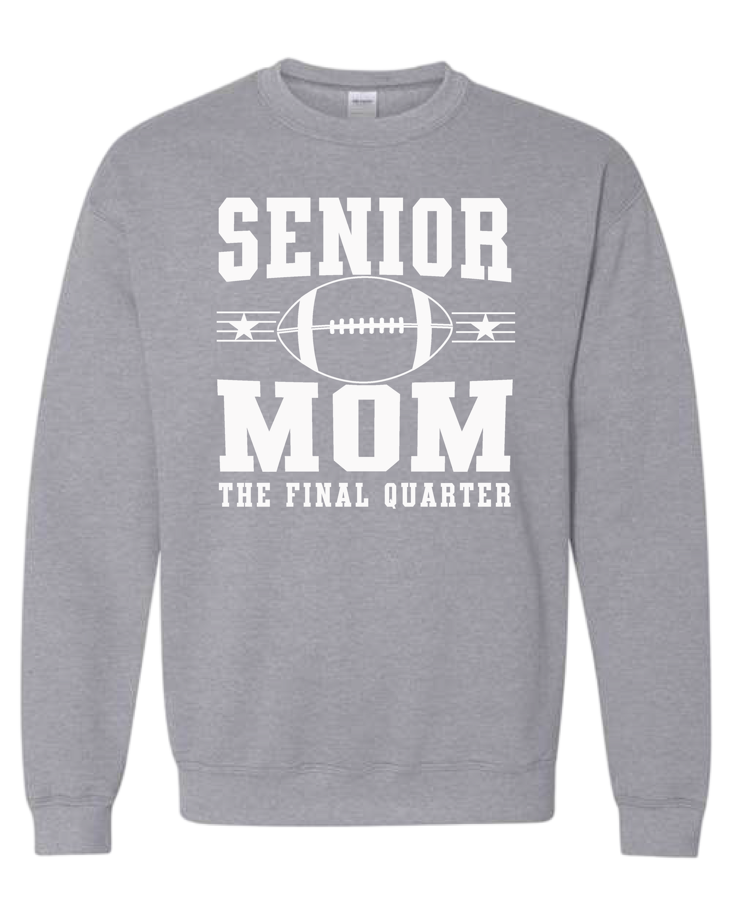 Senior Mom Football Sweatshirt Gallery 334 - Sport Gray
