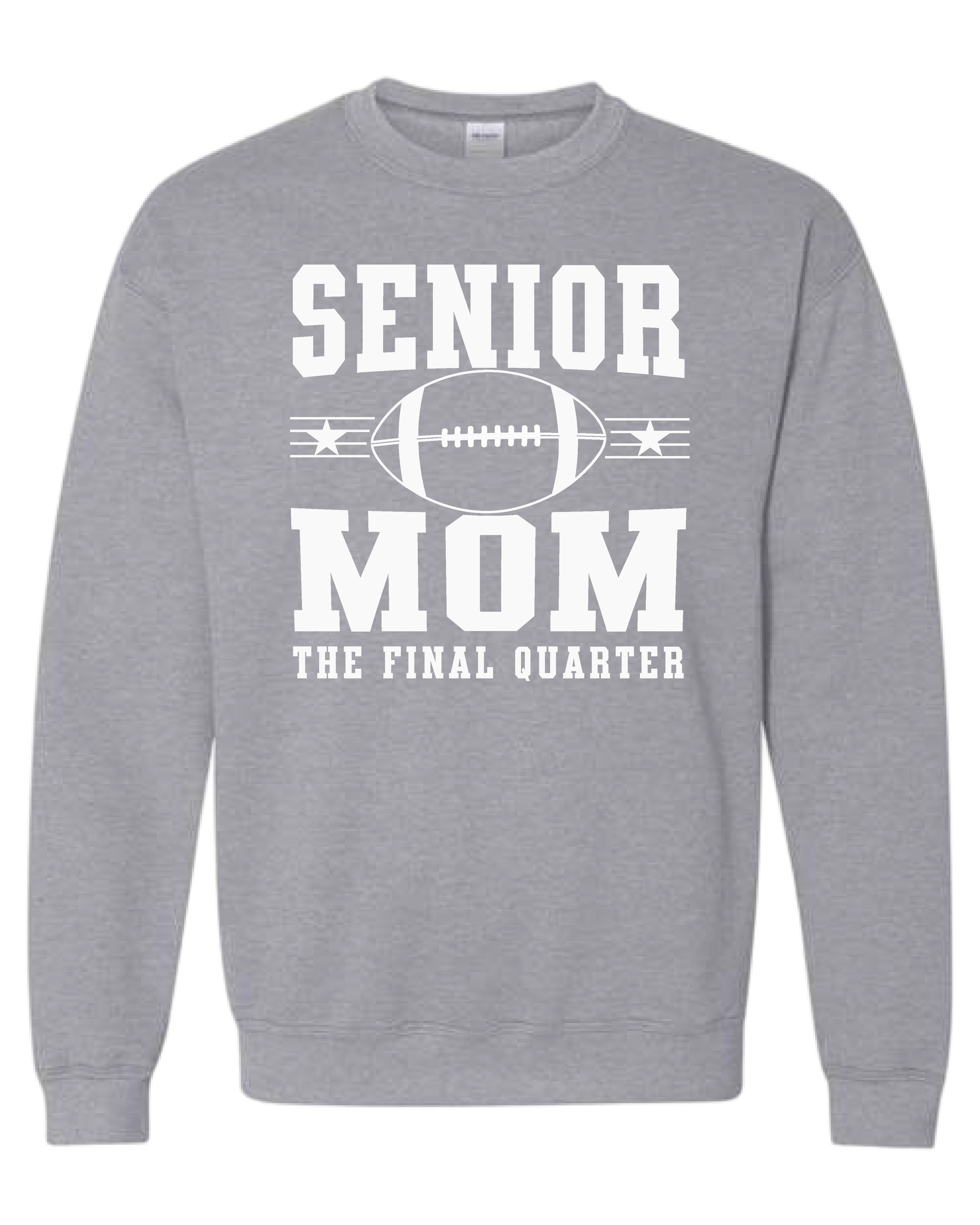 Senior Mom Football Sweatshirt Gallery 334 - Sport Gray