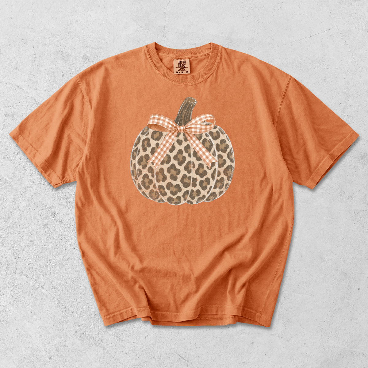Leopard Pumpkin - Comfort Colors 1717 Short Sleeve T-Shirt Gallery 334