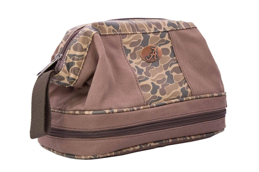 Alabama Crimson Tide Camo Canvas Toiletry Bag.