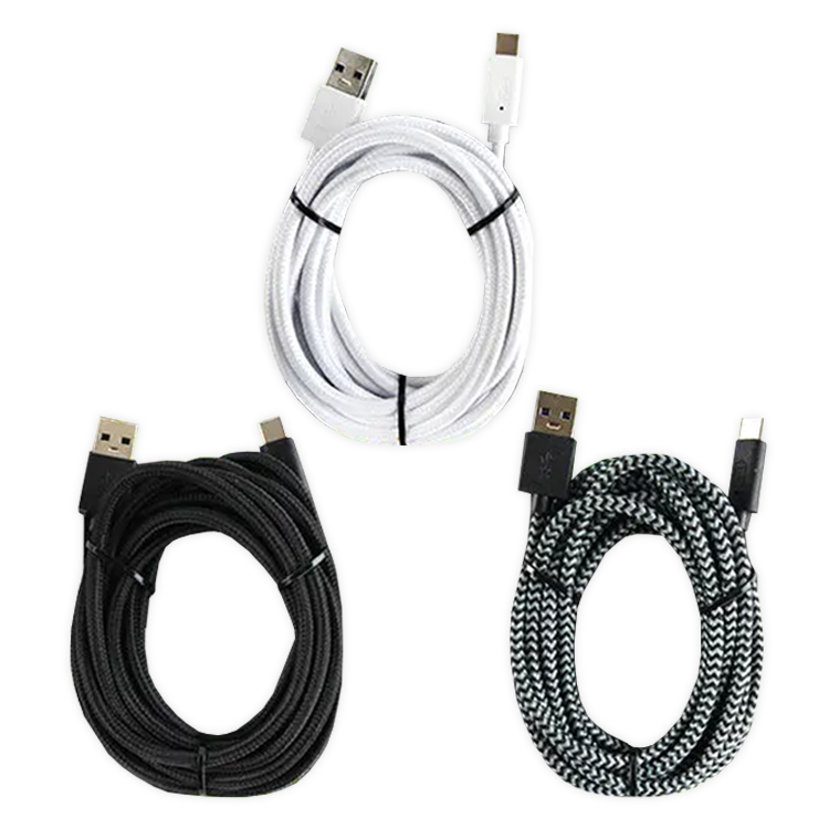 Gadget Gear USB to USB-C 9FT Charging Cable Boxed Assortment Novelty Brands