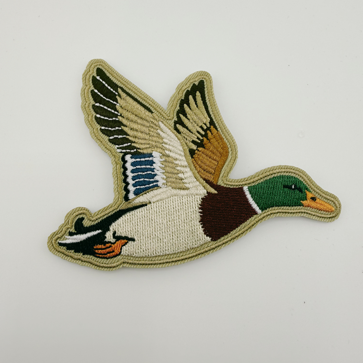 4" Flying Duck -  Embroidered Hat Patch TEELUX