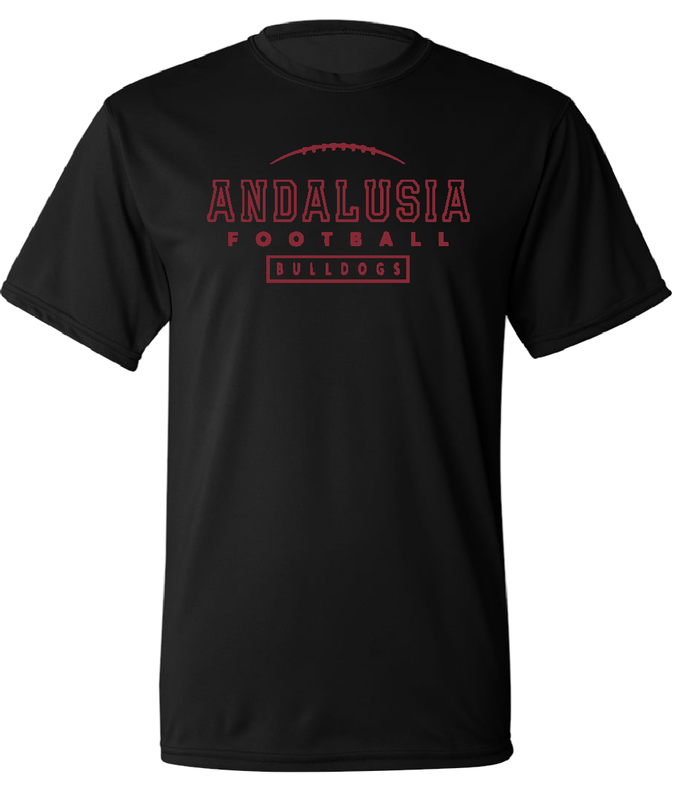 Andalusia Bulldogs Football Performance Tee Gallery 334
