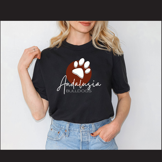 Comfort Colors S/S - Circle Logo Andalusia Bulldogs