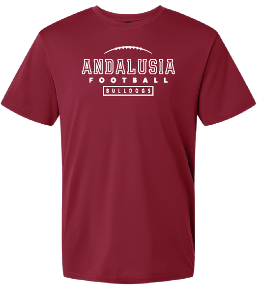 Andalusia Bulldogs Football Performance Tee Gallery 334