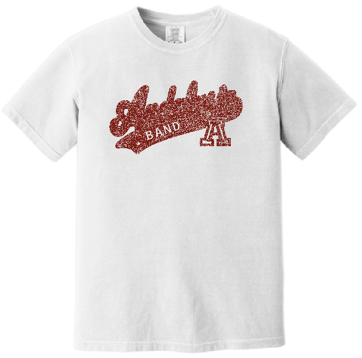 Andalusia Bulldogs Band Tee - White