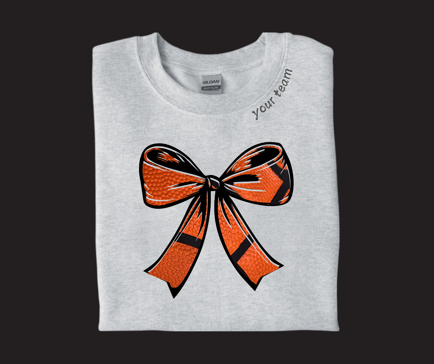 Basketball Croquette Bow Sweatshirt