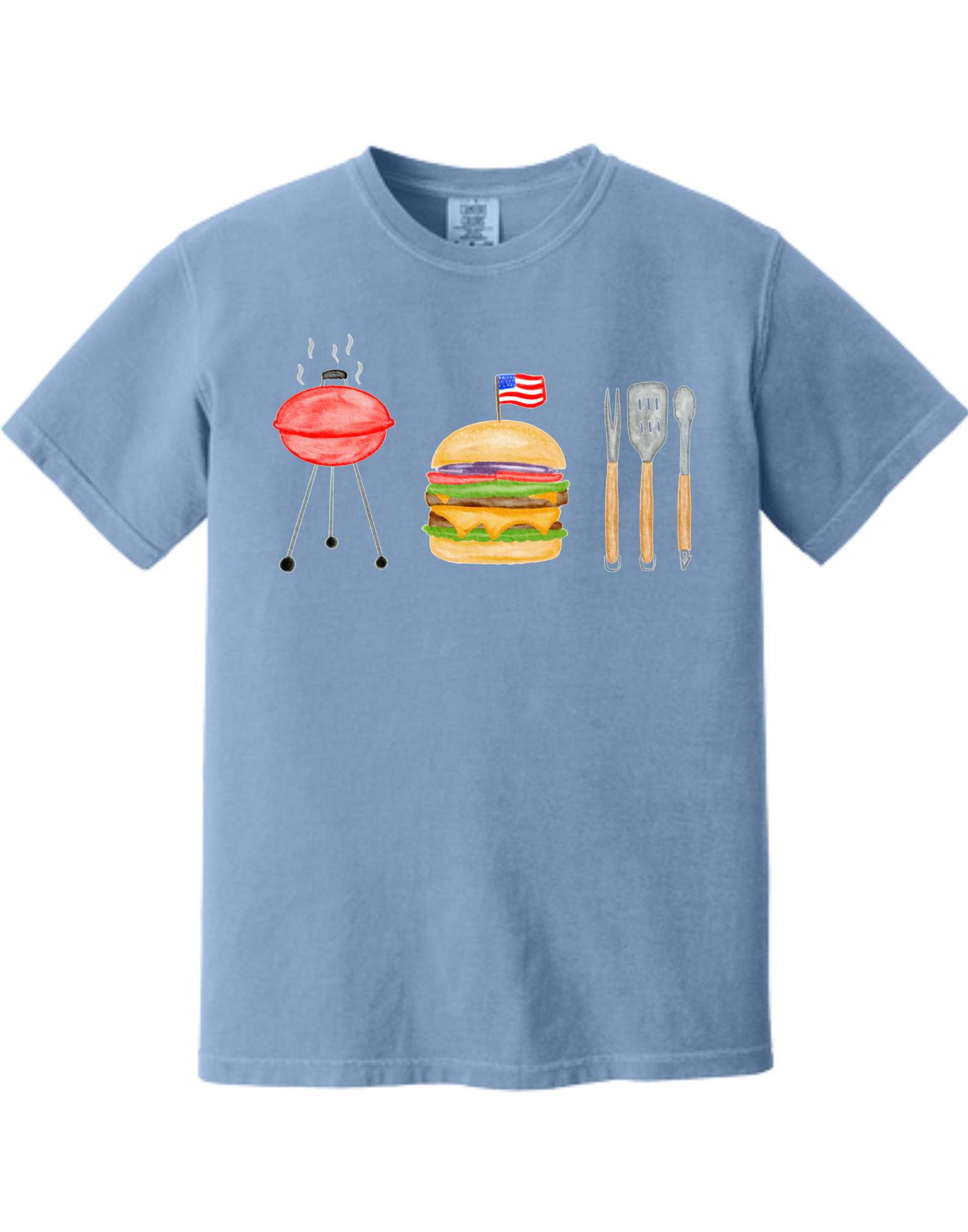 BBQ and Burgers America Comfort Colors T-Shirt Gallery 334