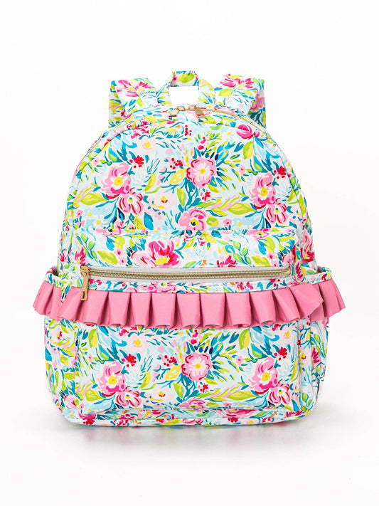 Flower Kids Pink Ruffle Backpack
