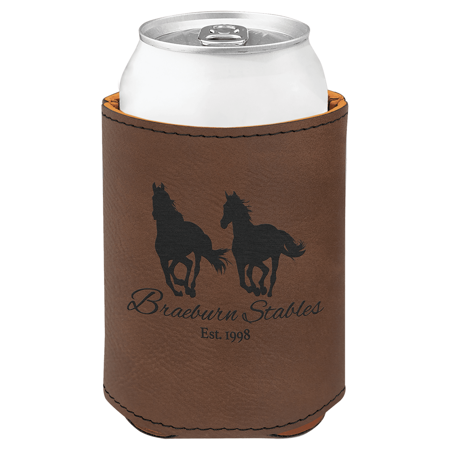 Customized Leatherette Beverage Holders- Regular Can Size